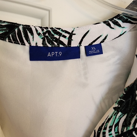 Womens Apt. 9 Tropical Palm Dress - Picture 2 of 3